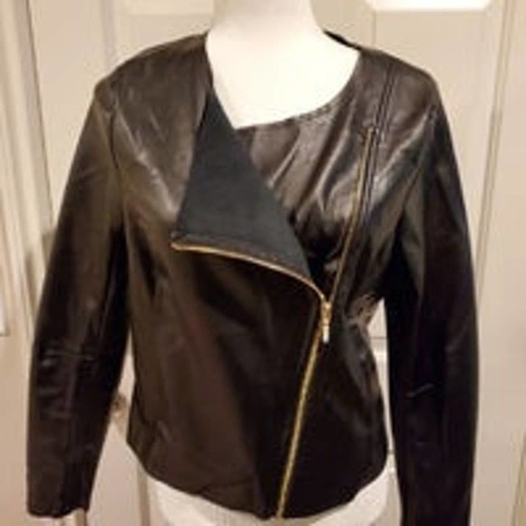 Worthington Black Faux Leather Jacket-Small - Picture 2 of 7